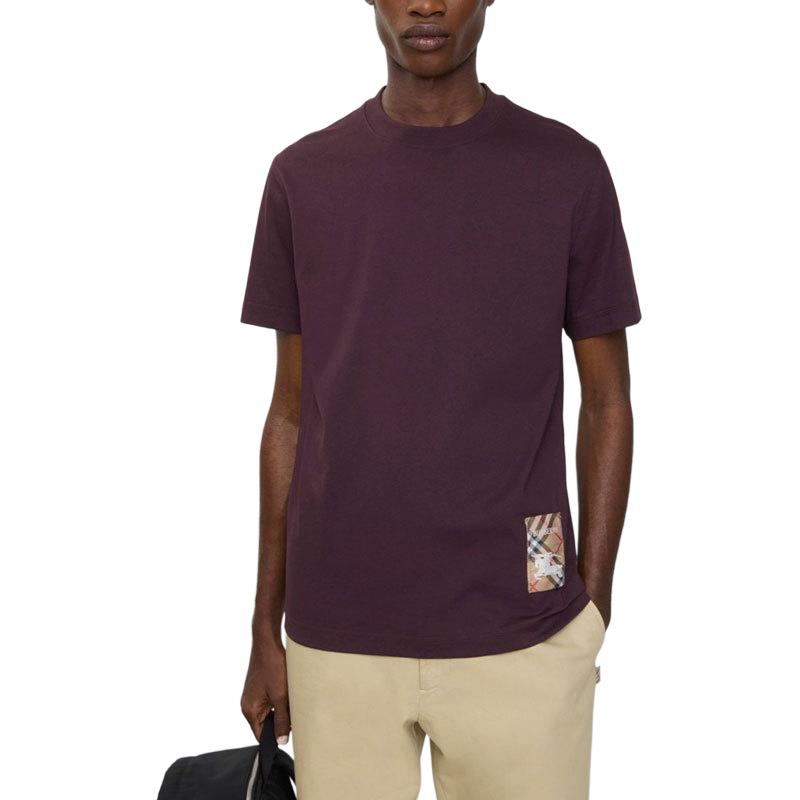 Burberry Check-label Cotton T-shirt 81149831