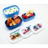 OSK Thomas the Tank Engine Lunch Box, Set of 3 Self-Sealing Containers (180ml/300ml/480ml), Compact Storage, Nesting Design, Made In Japan, SP-31