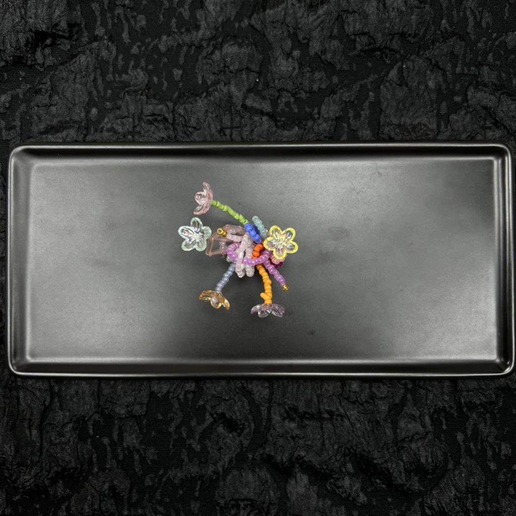 Dopamine Handcrafted Beaded Jelly Shoes Sports Sandals Accessory Diy Shoe Decorative Colorful Flower Slippers Buckles