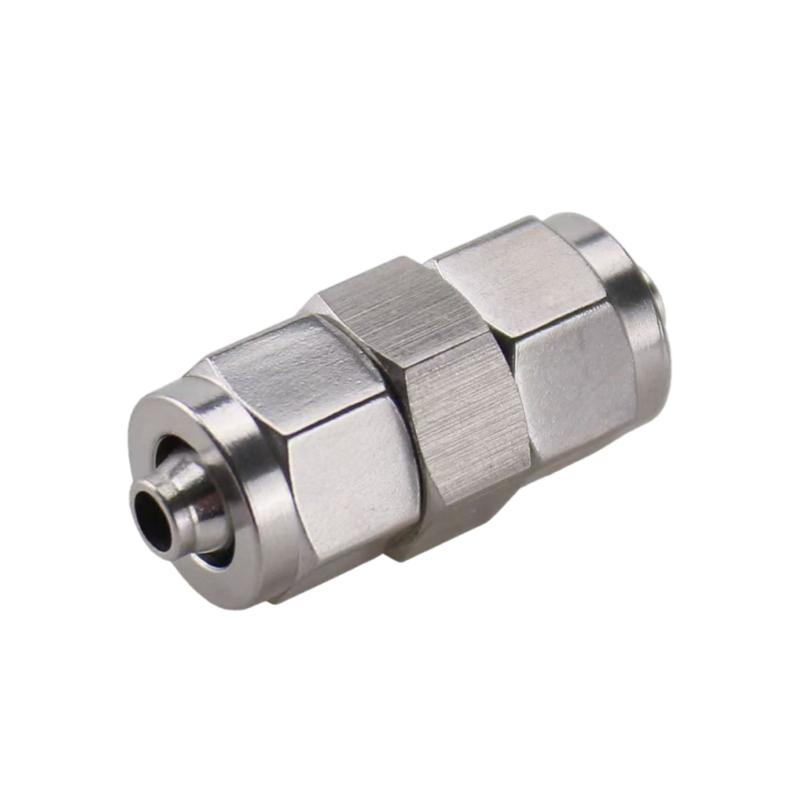 Fit Hose OD 4/6/8/10/12/14/16mm 304 Stainless Steel Quick Fit Pipe Fitting Union Pneumatic Fast Twist Fittings Air Tube Straight