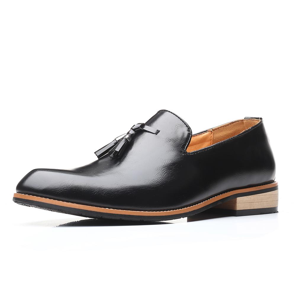 Fashion Handmade Men's Leather Shoes Casual Shoes Elegantes Men Loafers Office Formal Dress Flats Outdoor Driving Shoes Tassel Moccasins