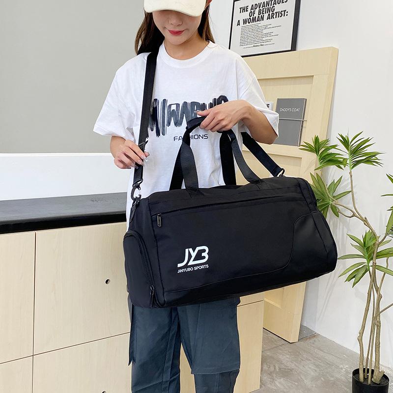 Fashion wet and dry separation yoga fitness bag cover tie rod going out travel handbag trend casual nylon duffel bag