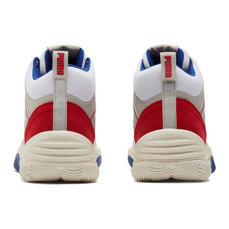 Puma Rebound Future Evo White High Risk Red Unisex Sneakers Surf-The-Web Grey-Violet 374899-06