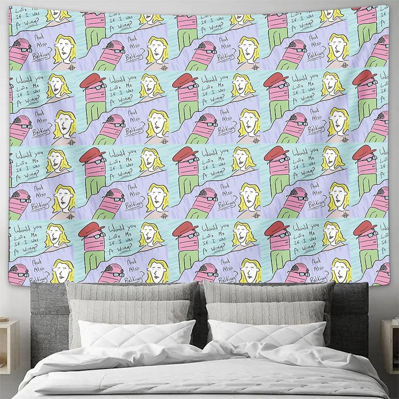 Boho Tapestry Wall Hanging Aesthetic Room Decor Vintage Nature Floral Pattern Bedding Throw Blanket Home Living Wall Art