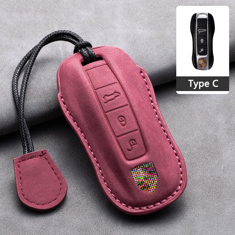 

Car Key Cover Case Shell Holder For Porsche Panamera Cayenne 971 911 9YA Macan Boxster 3 Buttons Keyless Protection Accessories