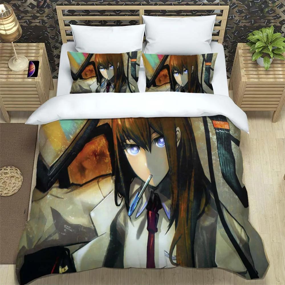 Set de lenjerie de pat moale și confortabil cu imprimeu anime desen animat, modă, husă de pilotă de lux, seturi de lenjerie de pat cu pilotă personalizabilă