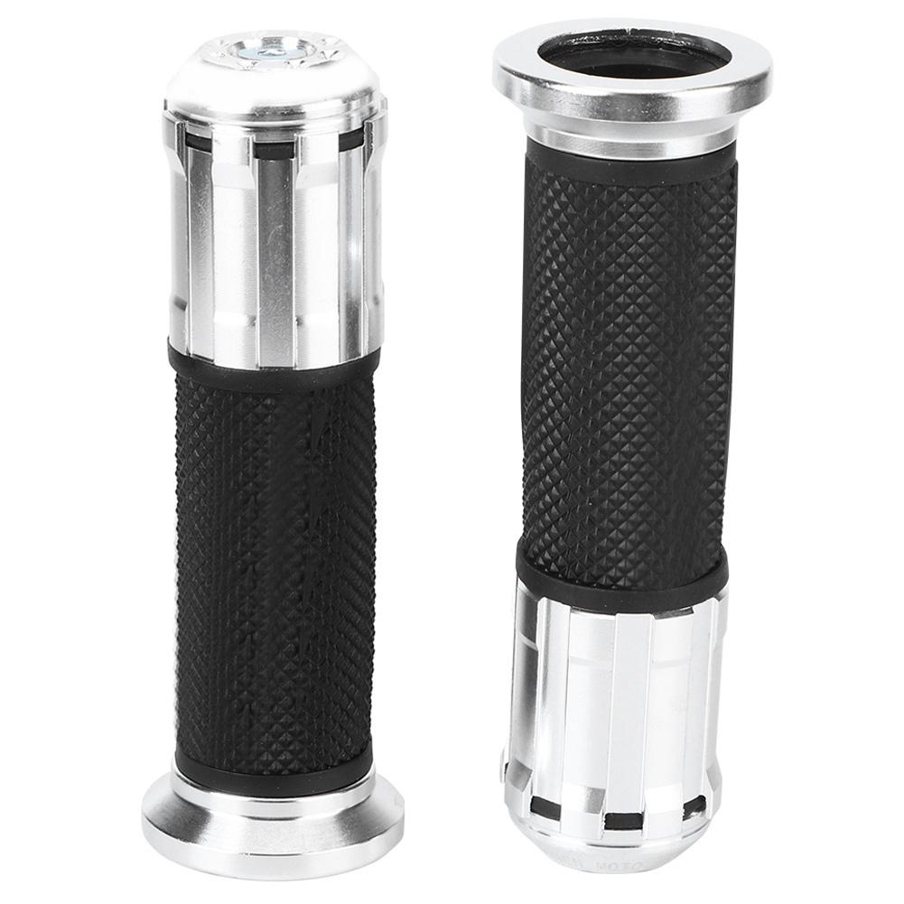 Motorcycle Non Slip Handlebar Hand Grips Modification Accessory 22mm(Black )