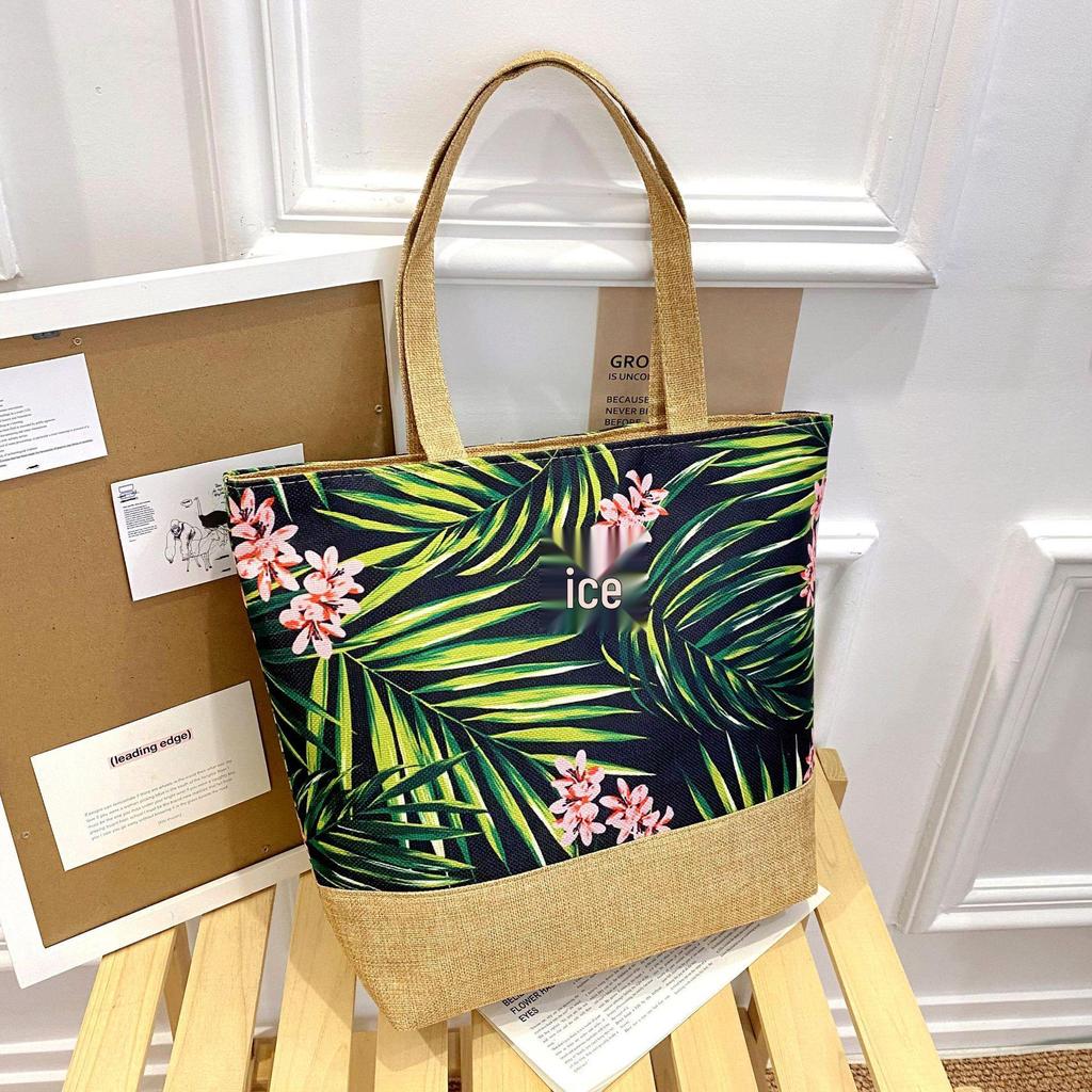 Women's Southeast Asian Literary Canvas Shoulder Bag