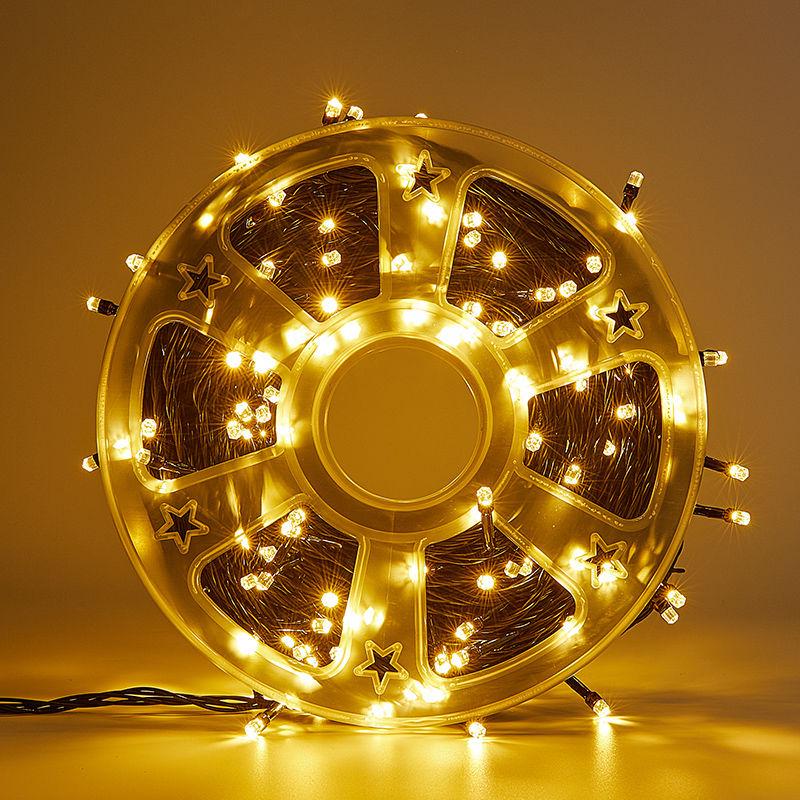 Popular Black Wire LED Starry String Lights for Camping, Picnic, Festival, and Christmas Decorations