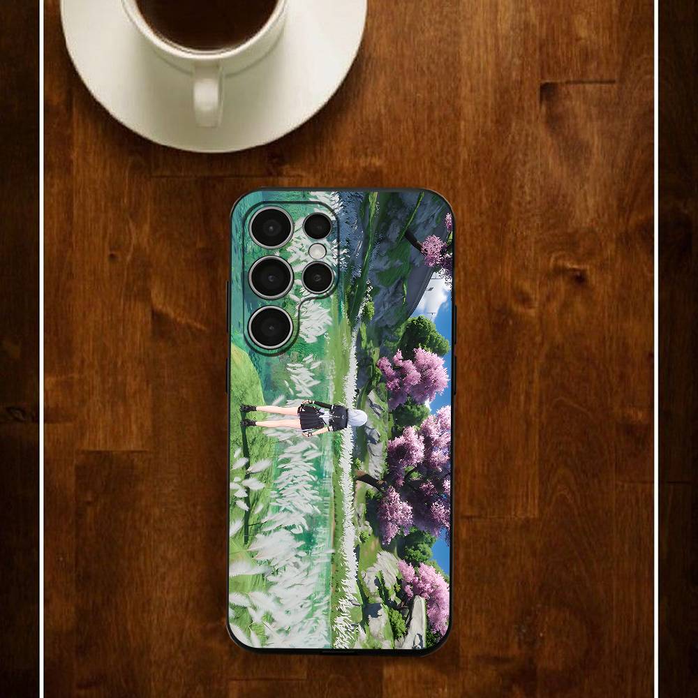 NTE Mint N-Neverness Silicone Case For Samsung S25 24 23 22 21 20 Plus Ultra 5G Lite Shockproof Cover