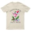 Santas Favorite Hot Mess TShirt Unisex Gift Retro Seasonal Funny Xmas Unisexs a