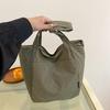 Leisure Japanese Nyl Waterproof Solid Color Simple Large Capacity Student Commuter Shoulder Cross Tote Bags