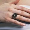 SENTIMENTS NO.309 [BLACK] ROUND METEOR RING