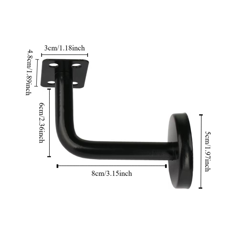 2 PCS Wall Support Hand Rail Holder Stainless Steel Wall Support Replacement Handrail Bracket  Home