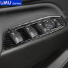 For Chevrolet Trailblazer 2018— LHD Real Carbon Fiber Window Switch Lifting Panel Cover Trim Sticker Decorative Accessories