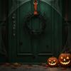 Artificial Twisted Twigs Halloween Black Branch Garland Wall-Mounted Halloween Spooky Wreath  Bar