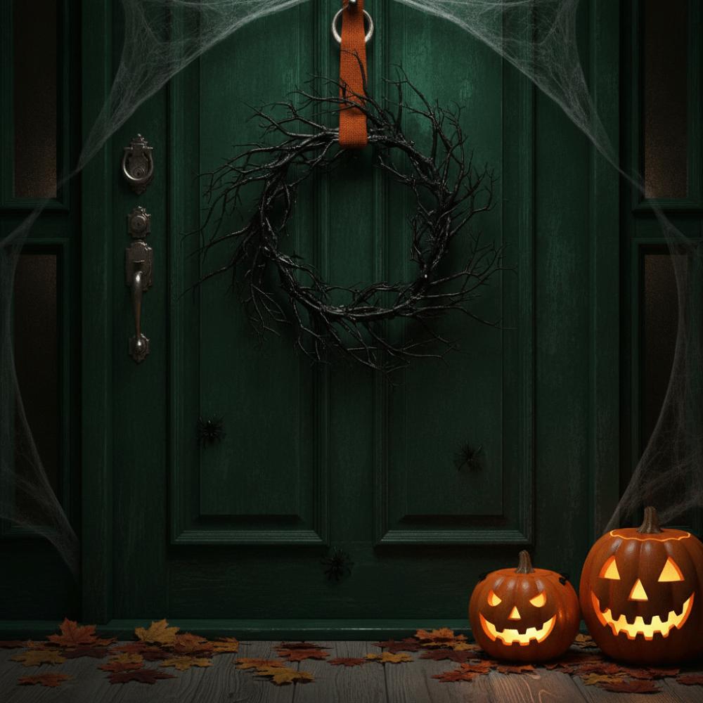 Artificial Twisted Twigs Halloween Black Branch Garland Wall-Mounted Halloween Spooky Wreath Bar