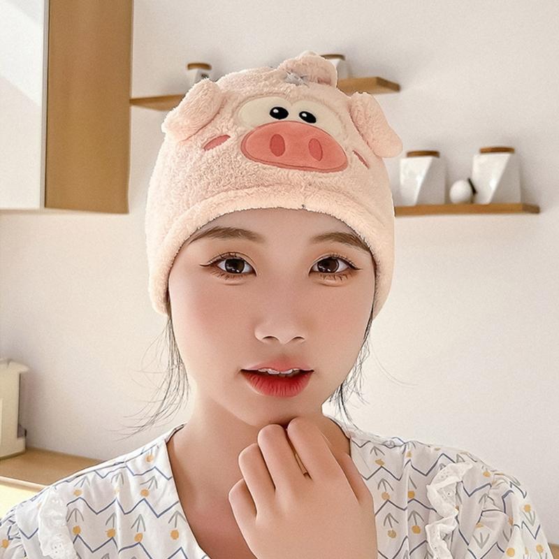 1PC Microfibre Hair Towels, Hair Towel, Turban Towel with Button, Hair Turban Kids Super Absorbent Towels for Women