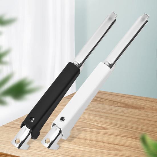 1/2 st flasköppnare rostfritt stål justerbart grepp halkfritt handtag lätt att dra burköppnare kök verktyg för äldre