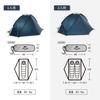 Naturehike Official Shop Solo For With Front Water Pressure Resistance 20D With Ground 3 Climbing For 2 Tent, Lightweight, 1/2 People, Chamber,