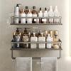 Black Bathroom Shower Room Storage Rack Toiletries Shelf Storage Is Perfect For Bathroom Item Storage