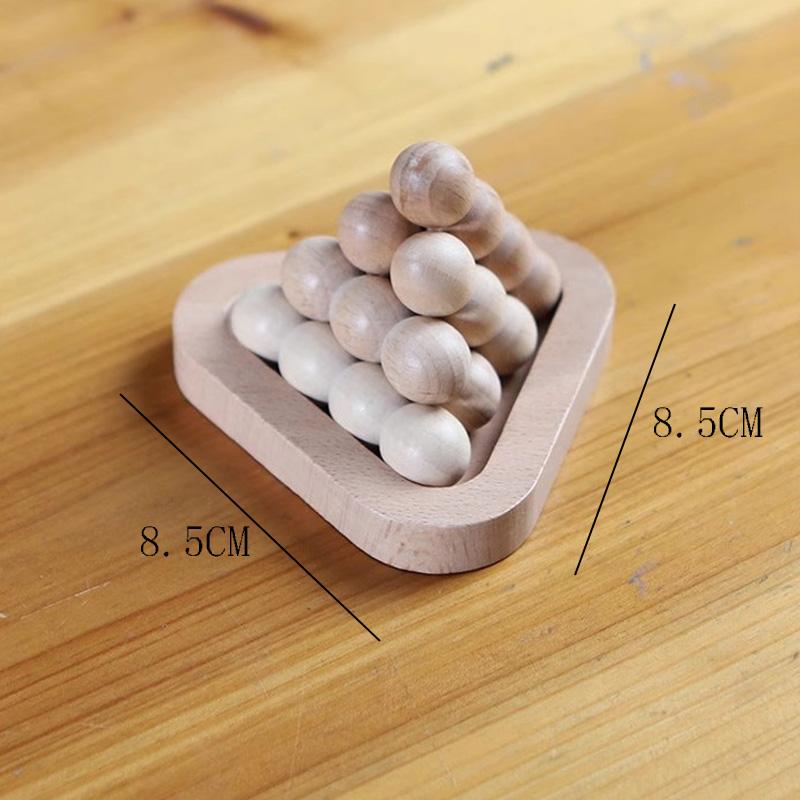 

Деревянная пирамидальная головоломка IQ Logic Тренировка Головоломки для подростков, взрослых, детей Развивающие игрушки Игры, сбивающие с толку