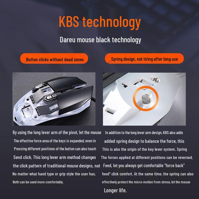 Dareu EM915 V5 KBS Wired Gaming Mouse