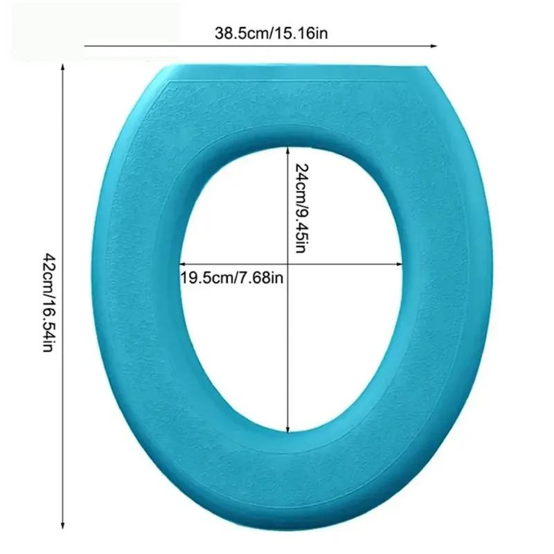 EVA Handheld Lift Toilet Seat Cover Thickened Four Seasons Universal Toilet Seat Cushion Paste Type Toilet Cushion Accessories