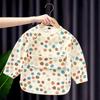 1PC Baby Long Sleeve PU Overalls Wear Waterproof Food Dirty Oil Feeding Suitable For Male And Female Children Bibs