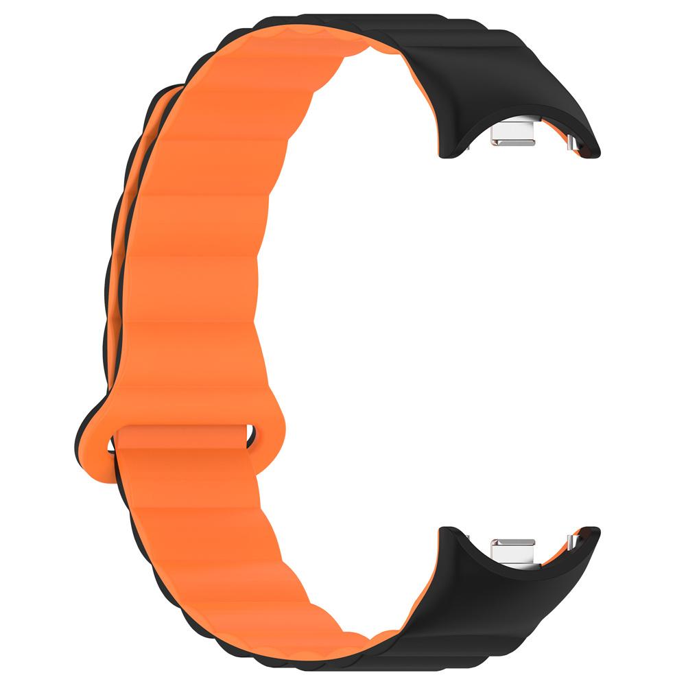 Magnetický silikonový řemínek pro Xiaomi mi band 8 Náhradní řemínek Sportovní náramek Pro Mi band 8 Řemínek Náramek Dvoubarevný řemínek