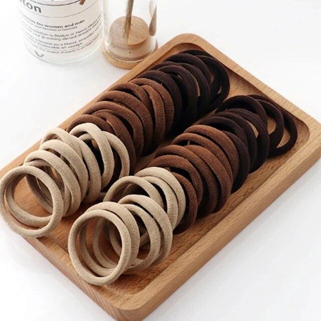 50/100/150pcs Black Hair Bands for Women Girls Hairband High Elastic Rubber Band Hair Ties Ponytail Holder Scrunchies Accessorie