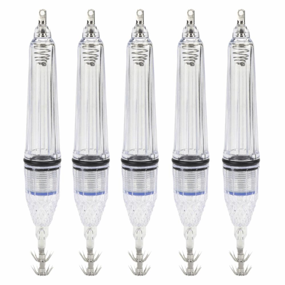 5PCS 17cm Squid Lure Light LED Attracting Lamp Durable Fishing Bait Light Sea Fishing