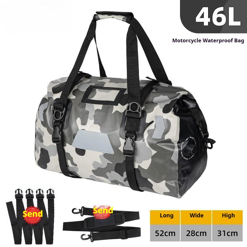 Waterproof Motorcycle Back Seat Bag Knight Long-Distance Riding Tail Bag Travel Equipment for Motorcyclists
