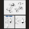 Thick Stainless Steel Flat Door Latch Pet Proof Anti-Rust Secure Closure with Mounting Screws for Dog Cat Room Door Use
