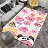 Cute Cartoon Pink Bear Panda Pattern Carpet for Bedroom Decor Kids Suitable for Use As an Anti-slip for Living Room Bedroom Sofas