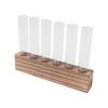 Glass Plant Propagation Station Plant Propagation Tubes Desktop Plant Terrarium With Wooden Stand