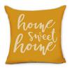 Yellow Geometric Petal Linen Pillowcase Sofa Cushion Cover Home Decoration Can Be For You 40X40 45X45 50X50 60X60