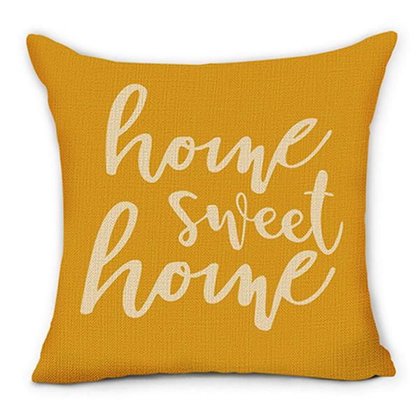 Yellow Geometric Petal Linen Pillowcase Sofa Cushion Cover Home Decoration Can Be For You 40X40 45X45 50X50 60X60