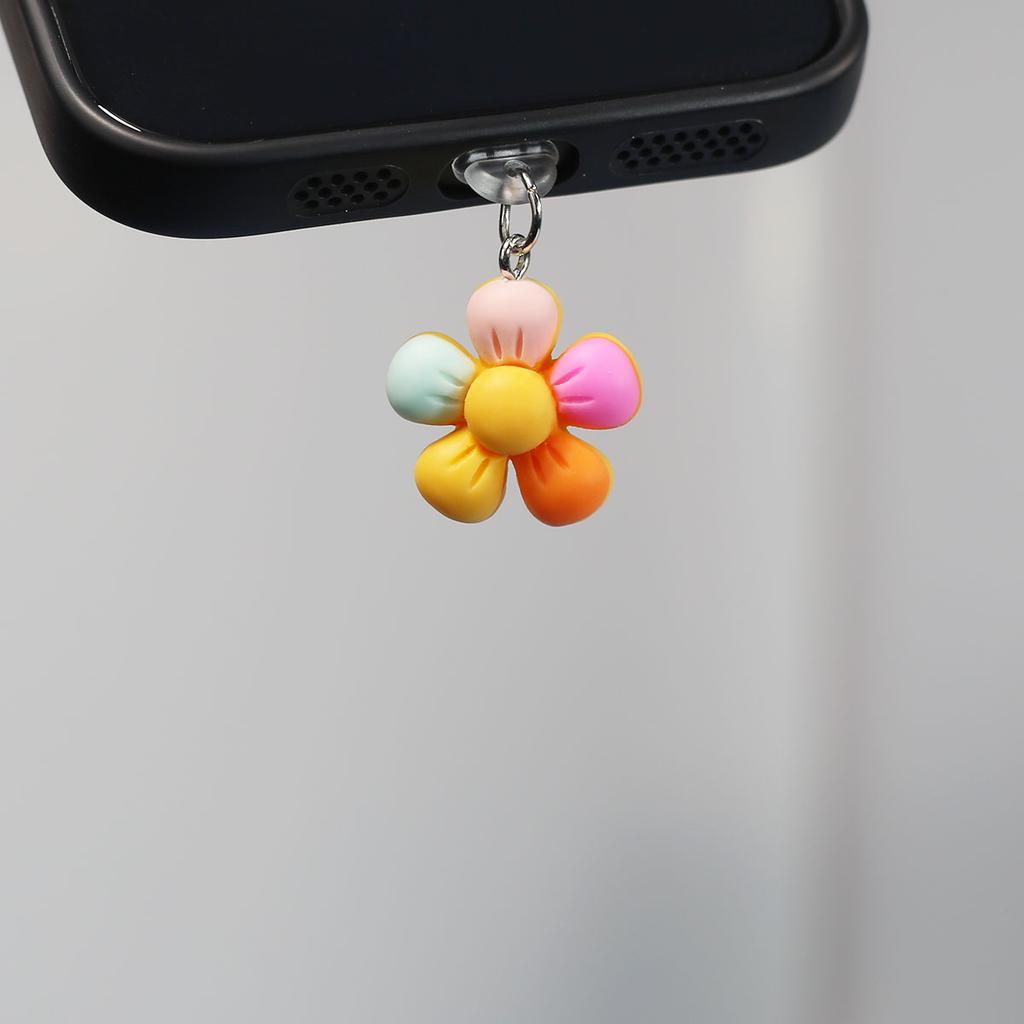 Accessori Decorativi per Cover del Telefono, Fiori, Tappi Antipolvere per Telefono, Bellissimo Ciondolo