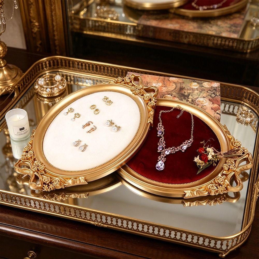 European-style Jewelry Display Tray Vintage Jewelry Organizer Necklace Pendant