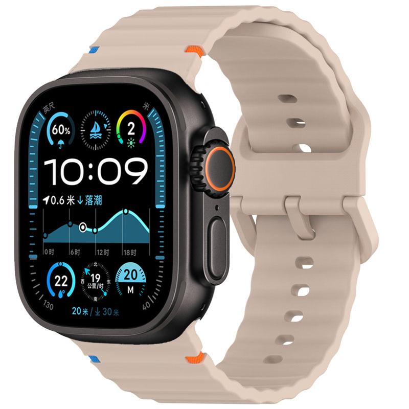 Silicone strap For Apple watch Band 44mm 40mm 49mm 46mm 45mm 42mm Sport Correas Bracelets iWatch series 11 10 9 8 7 SE ultra2 3