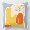 Yellow cushion pillowcase 40x40, 45x45, 50x50, 60x60. Square pillowcase, sofa cover. Home Decor Pillowcase.