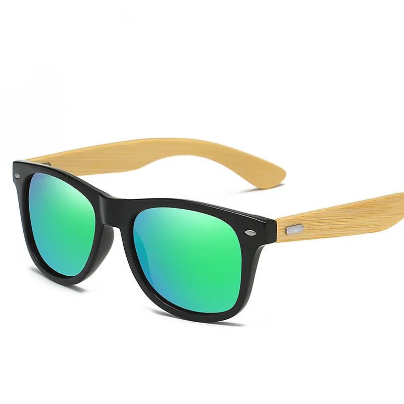 Vintage Wood Bamboo Non-Polarized Sunglasses Men Women Classic Uv400 Driving Sun Glasses Riding Fishing Eyewear Goggle Eyeglass