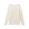 Women's European & American Style Versatile Long-Sleeve Scarf Knit Sweater