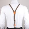For Men 3 Hooks Performance Tie Suspenders Adjustable Braces Suspenders Clips Hanging Pants Clip