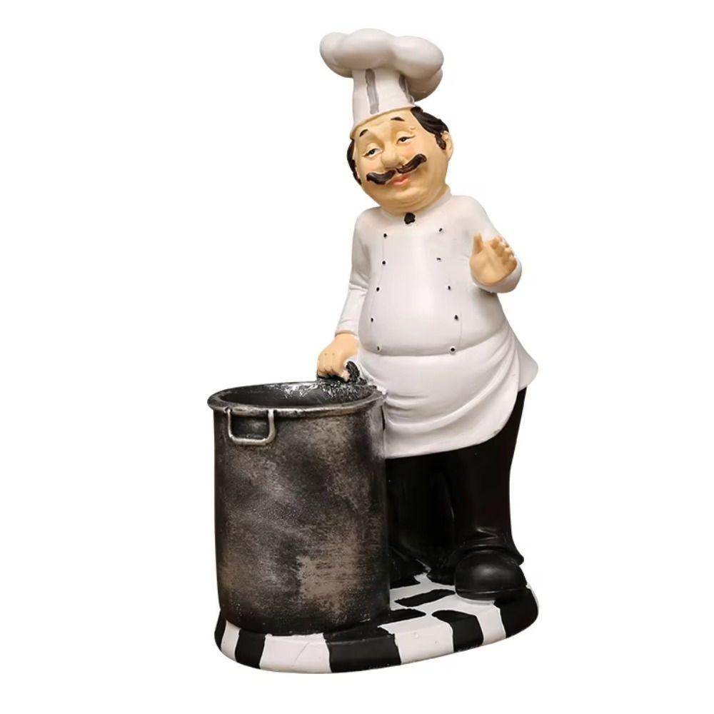 Handwerk Bauernhaus Konditorei Dekoration Simulierte Küchenchef-Figur Festival Dekoration