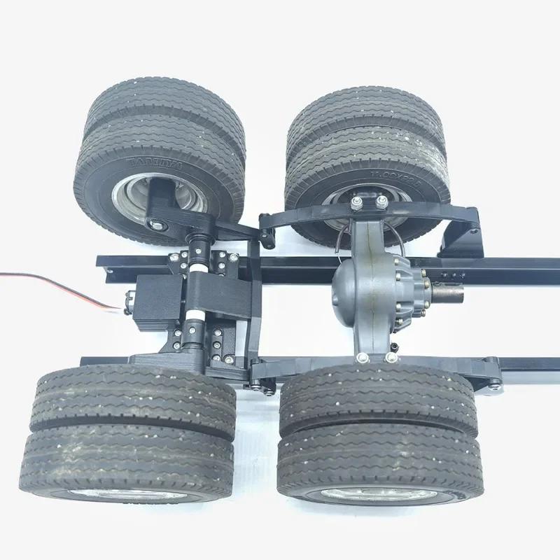 1set Electric Lift Rear Suspension for 1/14 RC Truck Tamiya 56368 For scania 770S For volvo FH16