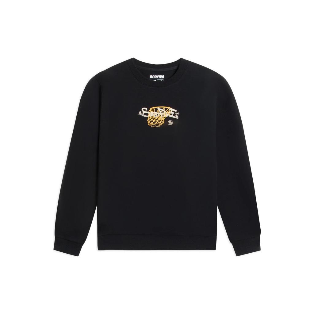 Li Ning Sweatshirts Men's Black Crew Neck Moderate Other AWDSB99-4