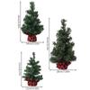 Plastic Small Christmas Tree Mini Artificial Xmas Pine Tree Christmas Tree Ornaments  New Year Gift