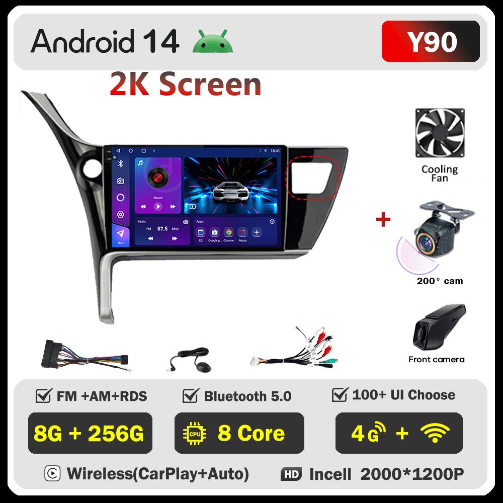 For Toyota Corolla 11 Auris E180 2017 2018 2019 Carplay Auto Screen Wireless Android Auto Car Intelligent Systems AutoMotive DSP